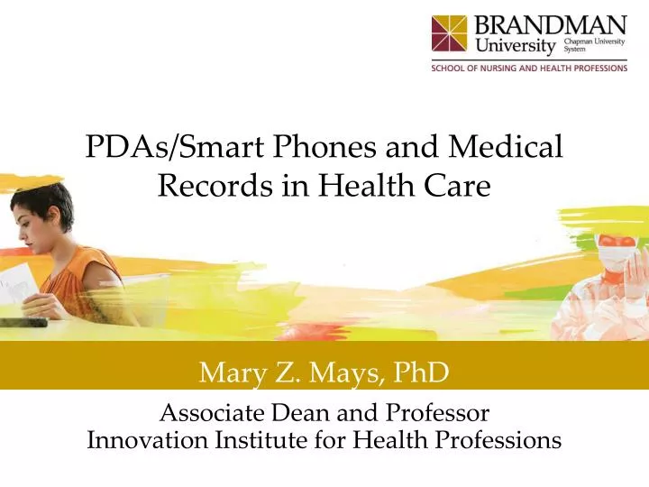 pdas smart phones and medical records in health care