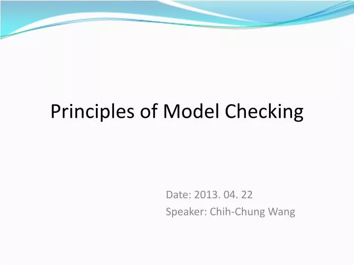 principles of model checking