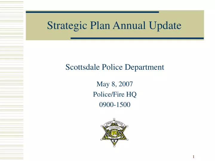 strategic plan annual update