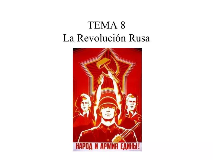 tema 8 la revoluci n rusa