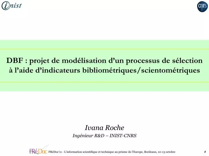 ivana roche ing nieur r d inist cnrs