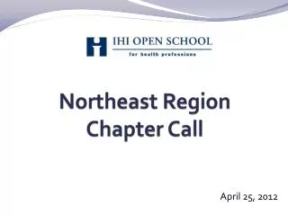 Northeast Region Chapter Call