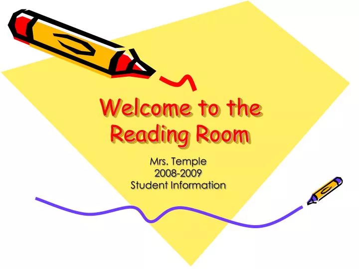 welcome to the reading room