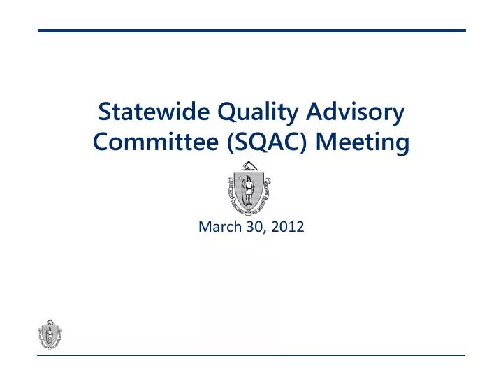 statewide quality advisory committee sqac meeting
