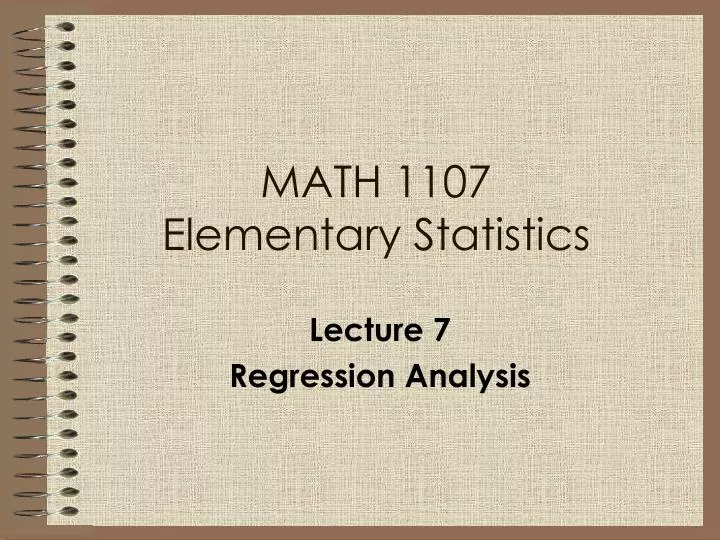 math 1107 elementary statistics