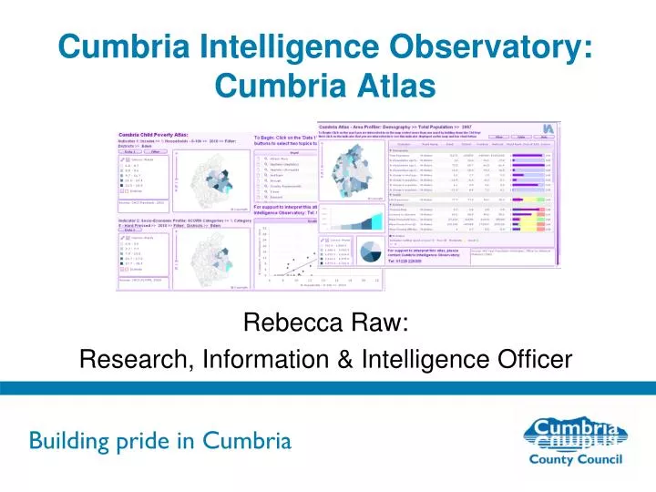 cumbria intelligence observatory cumbria atlas