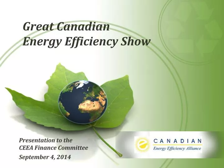 great canadian energy efficiency show