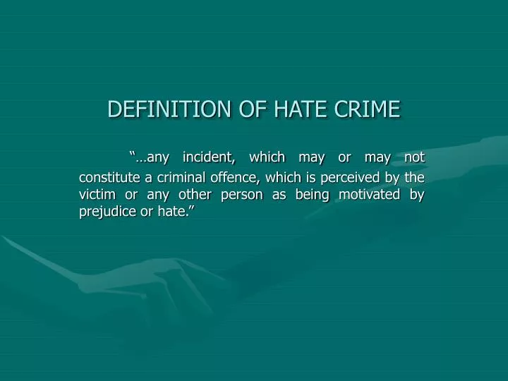 definition of hate crime
