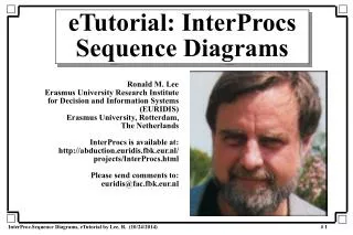 eTutorial: InterProcs Sequence Diagrams