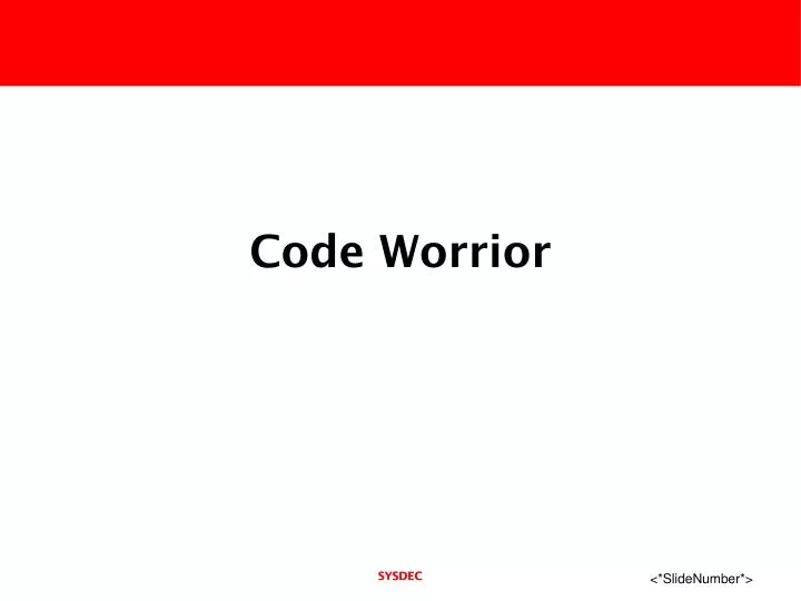 code worrior