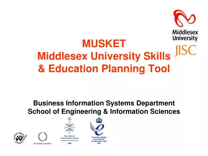 musket middlesex university skills education planning tool