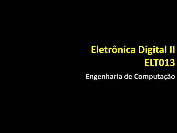 eletr nica digital ii elt013