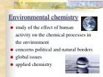 Environmental chemistry - slide 1