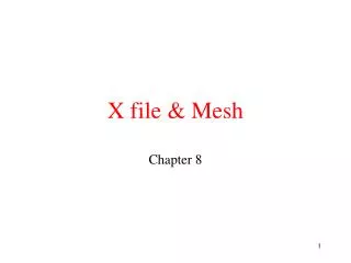 X file &amp; Mesh