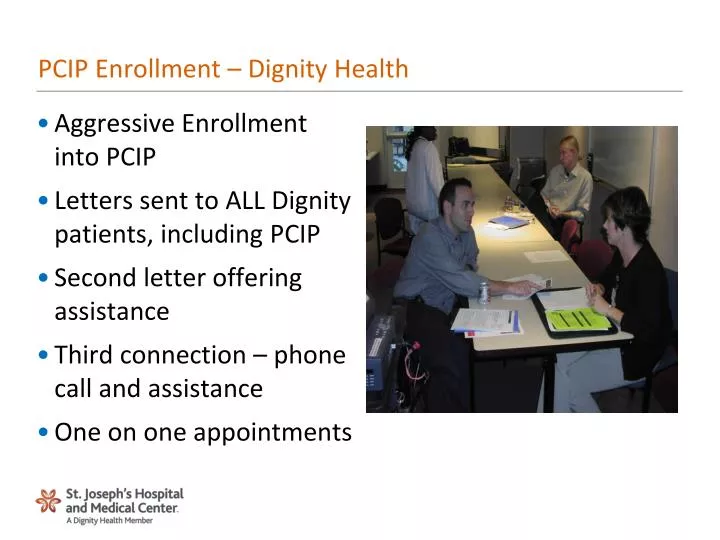 pcip enrollment dignity health