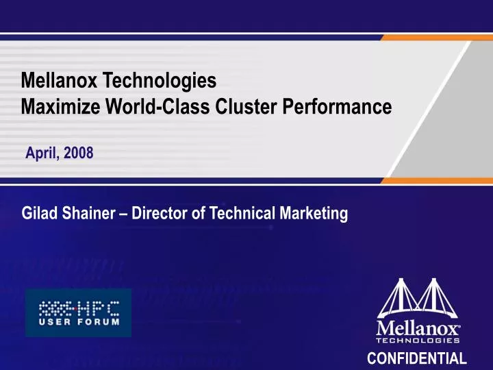 mellanox technologies maximize world class cluster performance