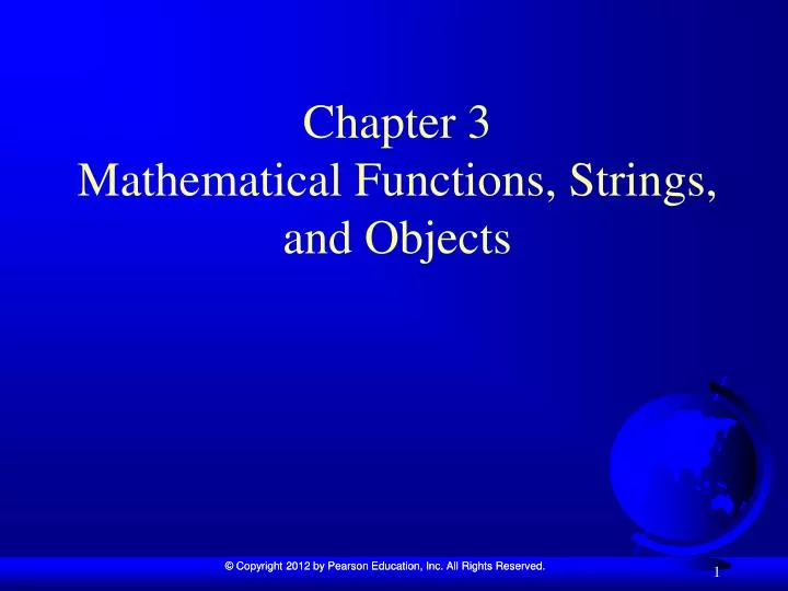 chapter 3 mathematical functions strings and objects