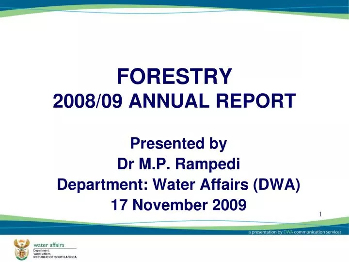 forestry 2008 09 annual report