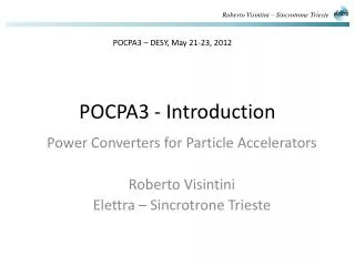 POCPA3 - Introduction