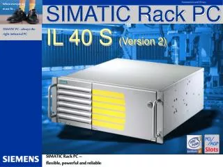 SIMATIC Rack PC IL 40 S (Version 2)