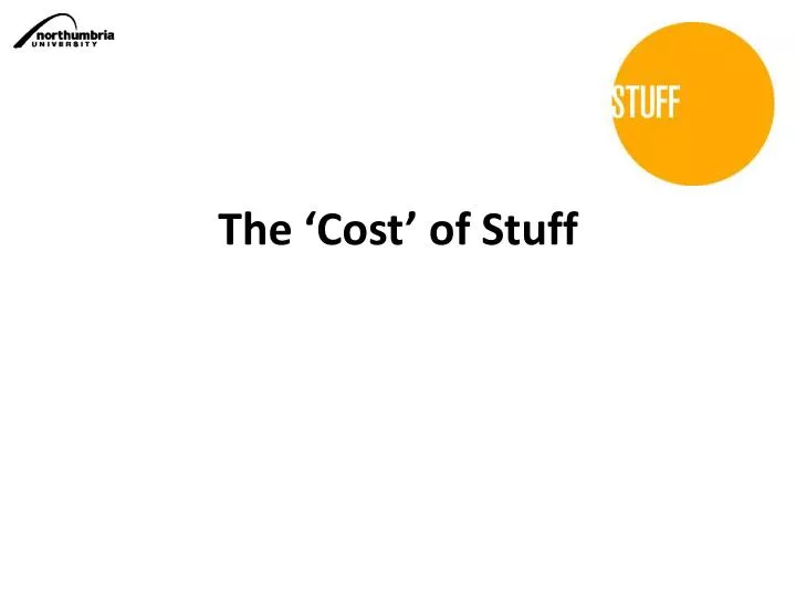 the cost of stuff