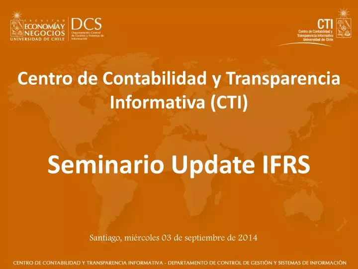 centro de contabilidad y transparencia informativa cti seminario update ifrs