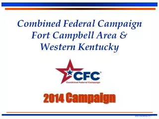 Combined Federal Campaign Fort Campbell Area &amp; Western Kentucky 2014 Campaign