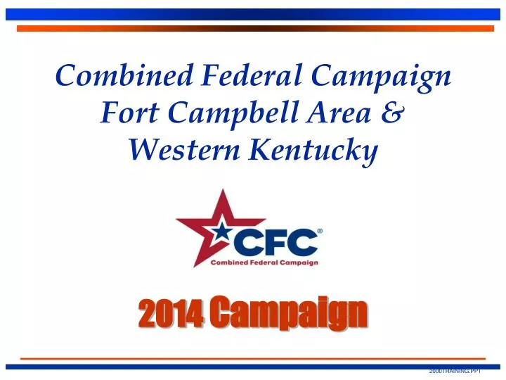 combined federal campaign fort campbell area western kentucky 2014 campaign
