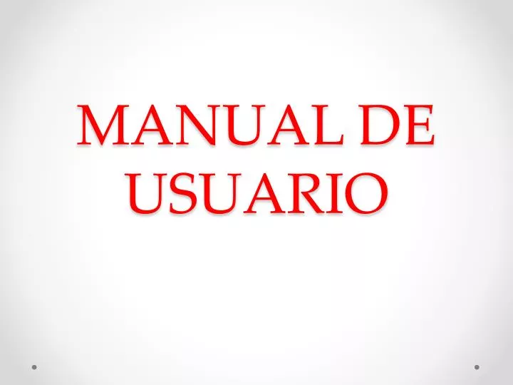manual de usuario