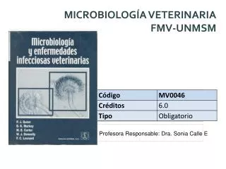 MICROBIOLOGÍA VETERINARIA FMV-UNMSM