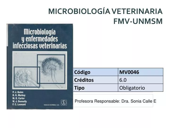 microbiolog a veterinaria fmv unmsm