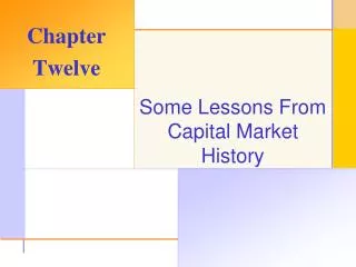 Some Lessons From Capital Market History
