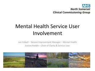 Mental Health Service User Involvement