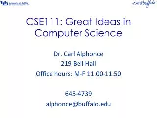 CSE111: Great Ideas in Computer Science