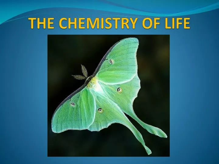 the chemistry of life