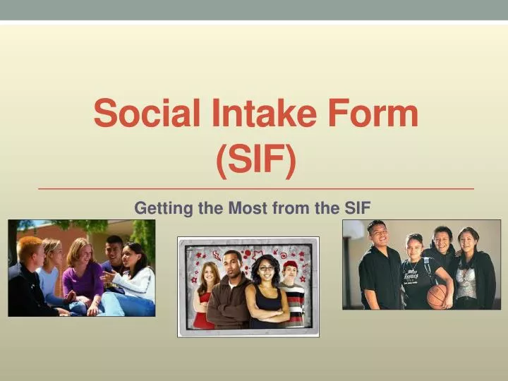 social intake form sif