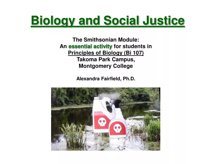 biology and social justice