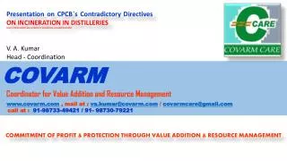 commitment of profit &amp; protection through value addition &amp; resource management