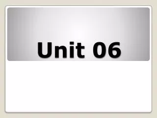 Unit 06