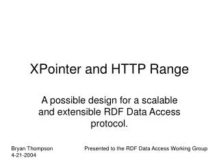 XPointer and HTTP Range