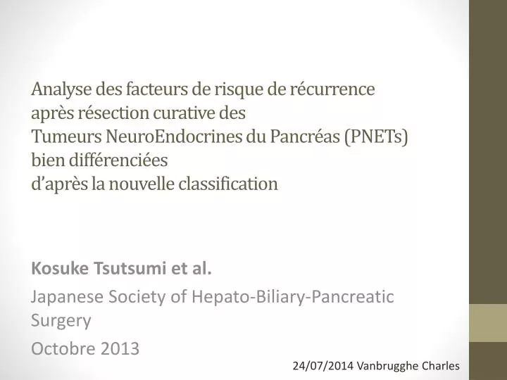 kosuke tsutsumi et al japanese society of hepato biliary pancreatic surgery octobre 2013