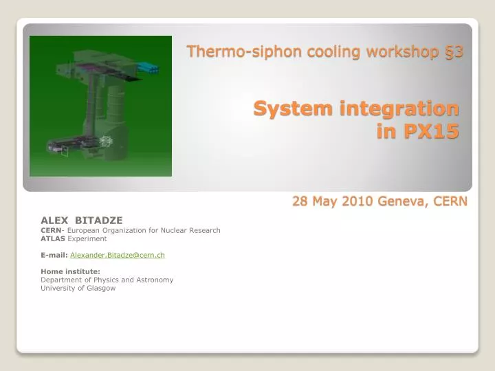 thermo siphon cooling workshop 3