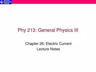 Phy 213: General Physics III