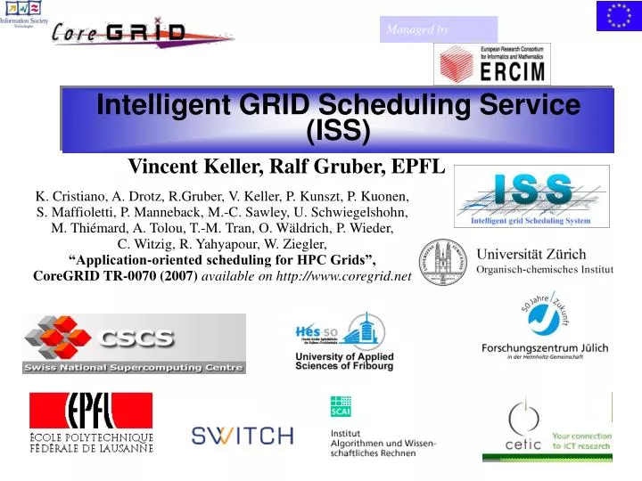 intelligent grid scheduling service iss