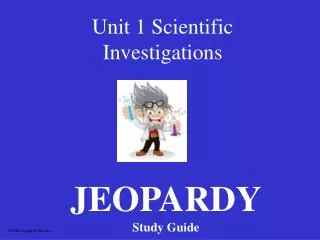 Unit 1 Scientific Investigations