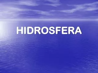 HIDROSFERA