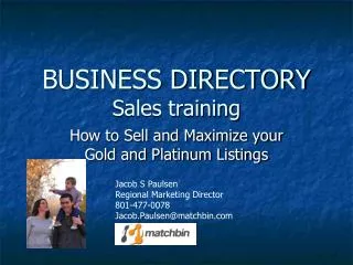 BUSINESS DIRECTORY Sales training