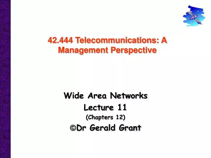 42 444 telecommunications a management perspective