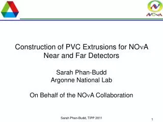 Construction of PVC Extrusions for NO n A Near and Far Detectors