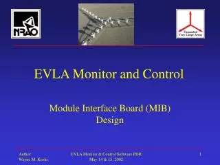 EVLA Monitor and Control